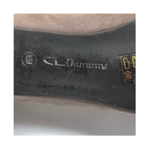 Chinese Laundry Anete Taupe Fringe Block Heel Pumps Size 6.5 Suede Boho Chic - Picture 7 of 16